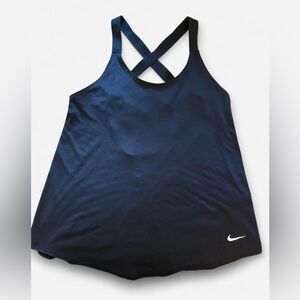 Nike Women's Black Nike Dry-Fit Cross-Back Tank Top Size Small